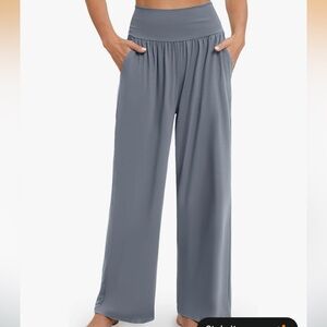 ZJCT dark grey super soft yoga lounge pants wide leg M